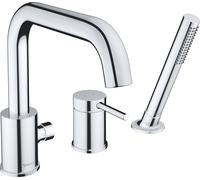 Duravit Circle robinetterie de baignoire à 3 trous, saillie 215 mm, montage sur bord de baignoire, chrome, CE5260000010