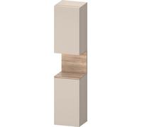 Duravit Collection One Armoires hautes, charnières à droite, 400x360x1760mm, niche Chêne Mamorisé, QA1346R55830010, Couleur: Taupe Supermatt/avec Ã©clairage de niche