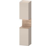 Duravit Collection One Armoires hautes, charnières à droite, 400x360x1760mm, niche Chêne Mamorisé, QA1346R55830010, Couleur: Taupe Supermatt/avec Ã©clairage de niche