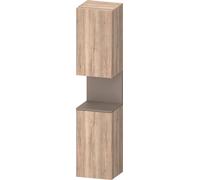 Duravit Collection One Armoires hautes, charnières à gauche, 400x360x1760mm, niche basalte mat, QA1346L43550010, Couleur: ChÃªne marbrÃ©/avec Ã©clairage de niche