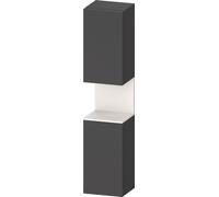 Duravit Collection One Armoires hautes, charnières à gauche, 400x360x1760mm, niche blanc supermatt, QA1346L84490010, Couleur: Graphite mat/avec Ã©clairage de niche