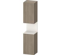 Duravit Collection One Armoires hautes, charnières à gauche, 400x360x1760mm, niche blanc supermatt, QA1346L84350010, Couleur: ChÃªne Terra/avec Ã©clairage de niche