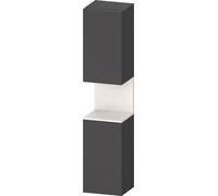 Duravit Collection One Armoires hautes, charnières à gauche, 400x360x1760mm, niche blanc supermatt, QA1346L84490010, Couleur: Graphite mat/avec Ã©clairage de niche