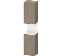 Duravit Collection One Armoires hautes, charnières à gauche, 400x360x1760mm, niche blanc ultra-brillant, QA1346L22350010, Couleur: ChÃªne Terra/avec Ã©clairage de niche