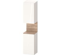Duravit Collection One Armoires hautes, charnières à gauche, 400x360x1760mm, niche Chêne Mamorisé, QA1346L55220010, Couleur: Blanc brillant/avec Ã©clairage de niche