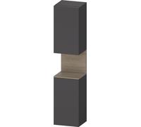Duravit Collection One Armoires hautes, charnières à gauche, 400x360x1760mm, niche chêne terra, QA1346L35490000, Couleur: Graphite mat