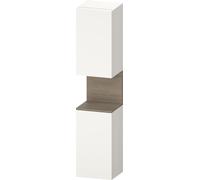 Duravit Collection One Armoires hautes, charnières à gauche, 400x360x1760mm, niche chêne terra, QA1346L35840010, Couleur: Blanc supermat/avec Ã©clairage de niche