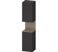 Duravit Collection One Armoires hautes, charnières à gauche, 400x360x1760mm, niche chêne terra, QA1346L35800010, Couleur: Graphite supermat/avec Ã©clairage de niche