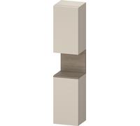 Duravit Collection One Armoires hautes, charnières à gauche, 400x360x1760mm, niche chêne terra, QA1346L35830010, Couleur: Taupe Supermatt/avec Ã©clairage de niche