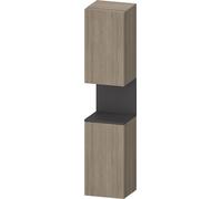 Duravit Collection One Armoires hautes, charnières à gauche, 400x360x1760mm, niche graphite mat, QA1346L49350010, Couleur: ChÃªne Terra/avec Ã©clairage de niche