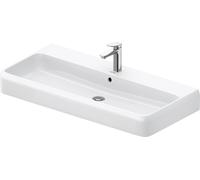 Lavabo Duravit Collection One 2382100000 100 x 47 cm, blanc brillant, avec trou de robinetterie, trop-plein et plateforme pour trou de robinetterie.