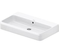 Lavabo Duravit Collection One 2382800060 80 x 47 cm, blanc brillant, sans perçage pour robinetterie, avec trop-plein, plateforme pour perçage.
