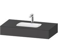 Duravit Collection One lavabo à encastrer avec console, 1000x550x170mm, QA4691049490000, Couleur: Graphite mat