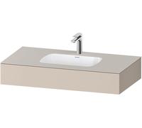 Duravit Collection One lavabo à encastrer avec console, 1000x550x170mm, QA4691083830000, Couleur: taupe supermatt