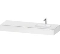 Duravit Collection One lavabo à encastrer avec console, 1600x550x170mm, vasque à droite, QA4694018180000, Couleur: Blanc Mat