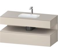 Duravit Collection One lavabo à encastrer avec meuble sous-vasque en console, 1200x550x600mm, niche Taupe Matt, QA4787091830010