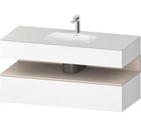 Duravit Collection One lavabo à encastrer avec meuble sous-vasque en console, 1200x550x600mm, niche Taupe Matt, QA4787091180000
