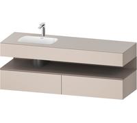 Duravit Duravit Meuble vasque encastré Qatego 160x50x60 cm, Kon-WTU, blanc, bas. m/tau ma Quantité:1