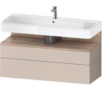 Duravit Collection One Meuble sous-lavabo, 1 tiroir et 1 tiroir, 1190x470x590mm, niche chêne mamelonné, QA4396055910010
