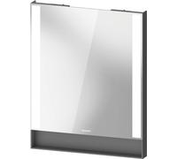 Duravit Collection One Miroirs, champs lumineux latéraux, intensité lumineuse variable, 600x750x65mm, QA7081049490100, Couleur: Graphite mat/avec rÃ©troviseur chauffant