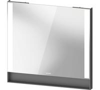 Duravit Collection One Miroirs, champs lumineux latéraux, intensité lumineuse variable, 800x750x65mm, QA7082049490100, Couleur: Graphite mat/avec rÃ©troviseur chauffant