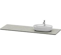 Duravit Console Luv LU9468R3333 178,3x59,5cm, droite, structure grise, en pierre de quartz, 1 découpe