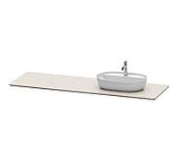 Duravit Console Luv LU9468R2525 178,3x59,5cm, droite, structure en sable, en pierre de quartz, 1 découpe