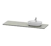 Duravit Console Luv LU9468R3333 178,3x59,5cm, droite, structure grise, en pierre de quartz, 1 découpe