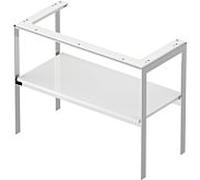 Duravit Console pour lavabo White Tulip WT454108585 98,4 x 45 cm, Weiß Hochglanz , sur pied, métal