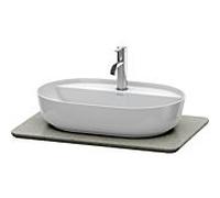 Duravit Console pour Luv LU946503333 68,8x47,5cm, Structure grise, en pierre de quartz, avec 1 découpe