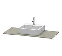 Duravit Console XSquare XS060D09292 80x55cm, avec 1 découpe, finition gris pierre satinée