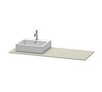 Duravit Console XSquare XS060GL6060 1 découpe à gauche 1400x16x550 mm Taupe soie mat