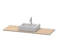 Duravit console XSquare XS060GM7575 140x55cm, avec découpe 2000 , centre, Leinen