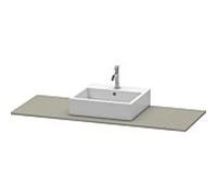 Duravit console XSquare XS060GM9292 140x55cm, avec découpe 2000 , centre, 2000 pierre satiné mat