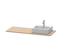 Duravit Console XSquare XS060GR7575 140 x 55 cm – découpe 2000 à droite – Leinen