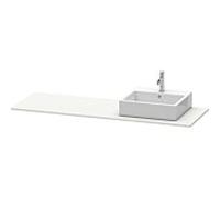 Duravit Console XSquare XS060HR3939 1600x16x550 mm 1 découpe à droite Blanc nordique satiné