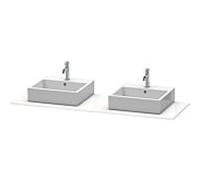 Duravit console XSquare XS063HB1818 160x55cm, avec deux découpes, blanc mat