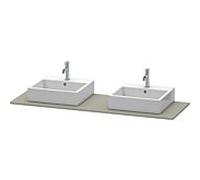Duravit console XSquare XS063HB9292 160x55cm, avec deux découpes, finition gris pierre satinée