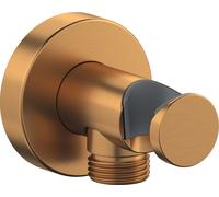 Duravit coude de raccordement mural, rosace ronde, 55x102mm, UV0630009004, Couleur: Bronze brossé