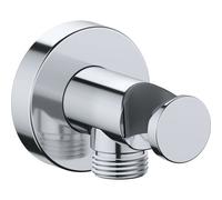 Duravit - Coude De Raccordement Mural Universel Raccord De Flexible Y Compris Support De Douchette Avec Roséce Ronde, Chromé