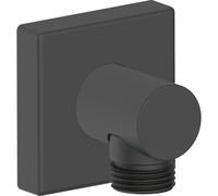 DURAVIT Coude de raccordement pour flexible - Noir mat - rosace carrée