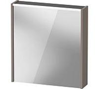 Duravit D-Code armoire à glace DC7105L43430000 650x700 mm, Basalt Matt , avec éclairage et prise