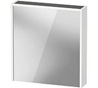 Duravit Armoire de toilette D-Code DC7105R18180000 651x700 mm LED haut 1 porte blanc mat prise F