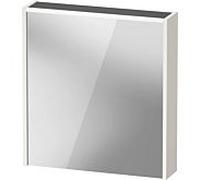 Duravit Armoire de toilette D-Code DC7105R22220000 65×70 cm LED haut 1 porte blanc brillant prise F