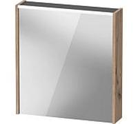 Duravit D-Code armoire à glace DC7105R55550000 650x700 mm, chêne marbré, avec éclairage et prise