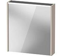 Duravit D-Code armoire à glace DC7105R91911000 650x700 mm, Taupe Matt , avec éclairage et prise E
