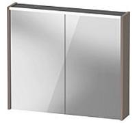 armoire à glace Duravit D-Code miroir, DC7106043431000 800x700x148, Basalt Matt , prise FR, éclairage LED