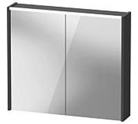Duravit D-Code armoire à glace miroir DC7106049492000 800x700x148, Graphit Matt , prise J, éclairage LED
