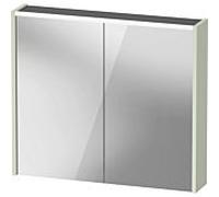 Armoire de toilette Duravit D-Code, prise type J (CH, LI), 2 portes, champ lumineux LED en haut, 800x700mm, 6 W, DC71060HHHH2000, Couleur: Vert pâle mat
