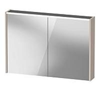Duravit D-Code armoire à glace DC7107091912000 1000x700x148, Taupe Matt , prise J, éclairage LED